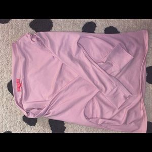Lily Pulitzer pink off the shoulder sheera sweater